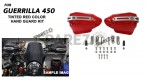 Fit For Royal Enfield Guerrilla 450 Tinted Red Color Hand Guard Kit - SPAREZO